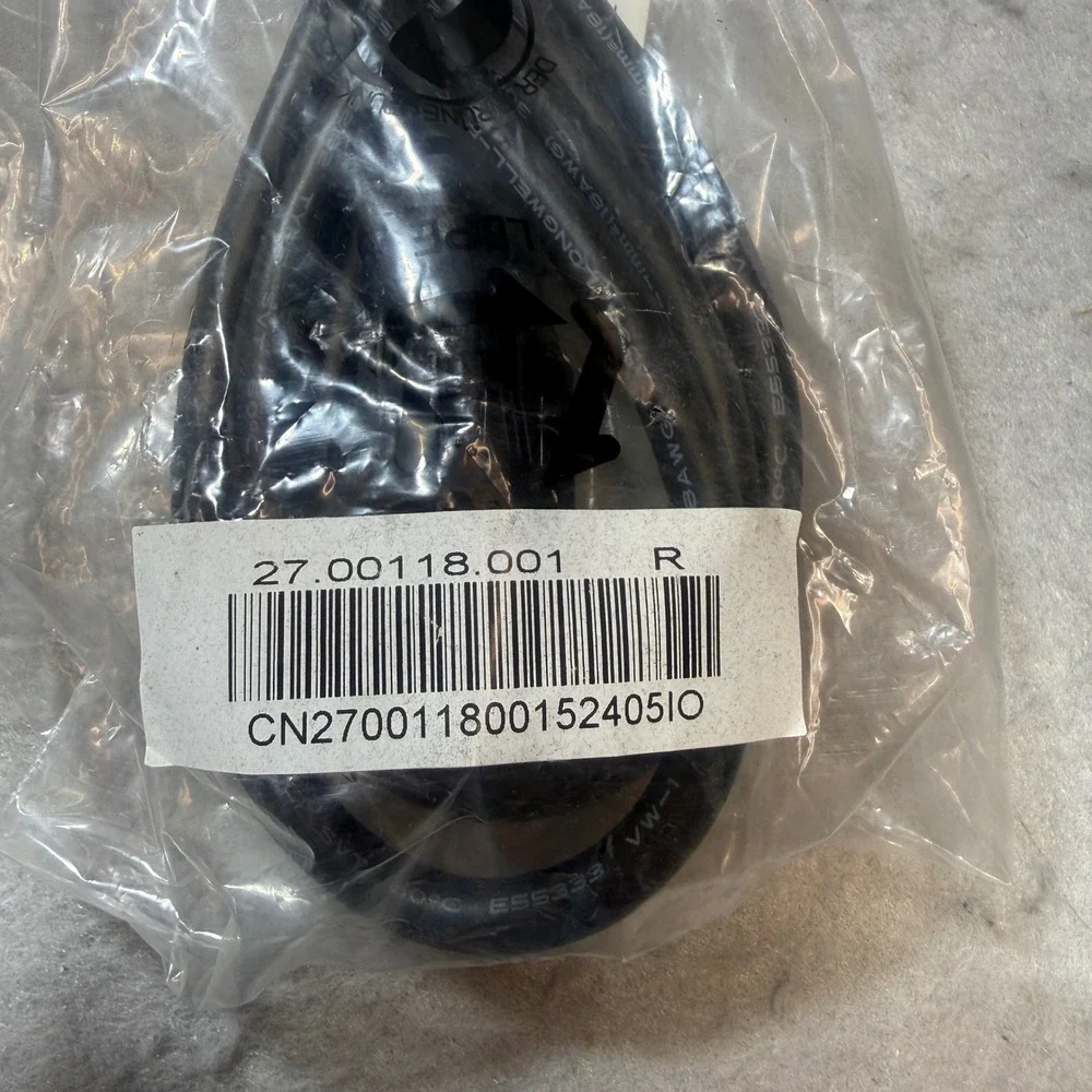 Longwell Power Cord Unisex OS Black 10A 125V 18AWG 3-Prong 27.00118.001 W Cable